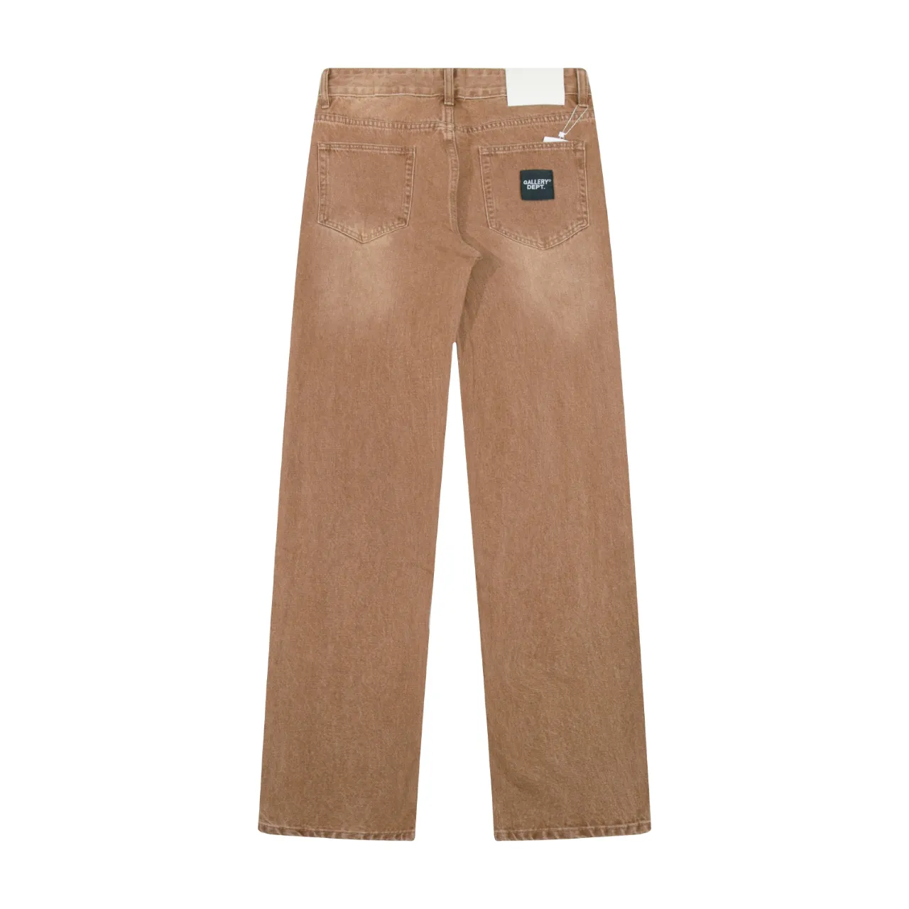 657#Gallery Dept new basic style brown washed small straight leg jeans American high street casual trousers washed brown S～XL P220
